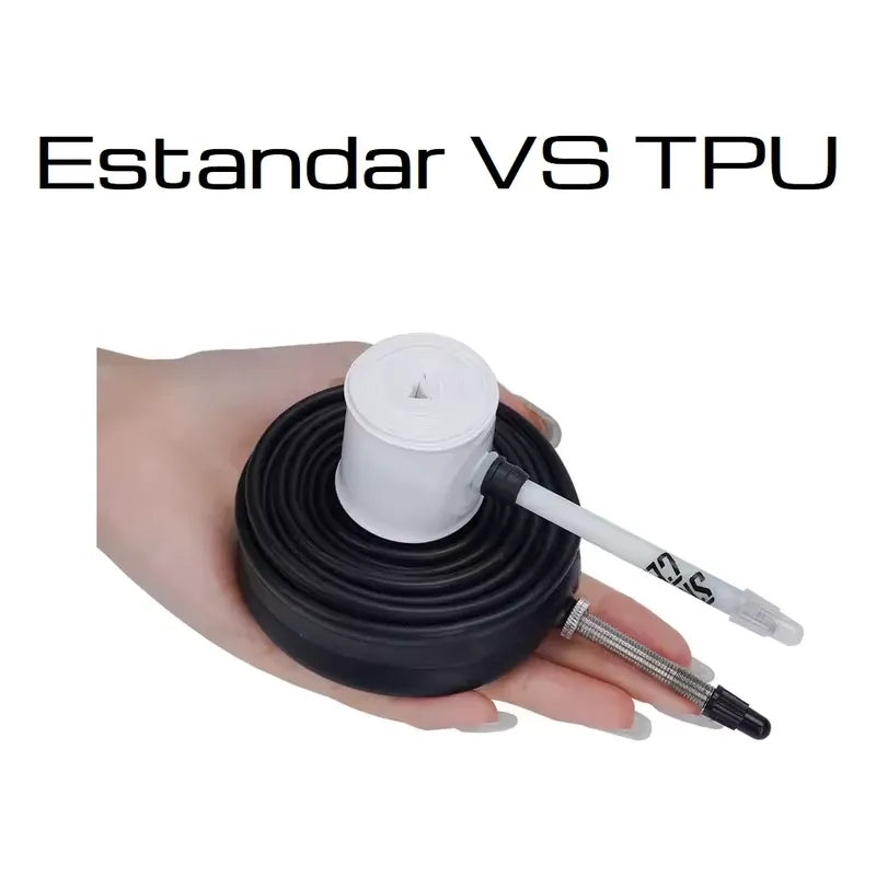 Camara Bicicleta Tpu Aro 700 23/32c Presta 65mm Ligera 29grs Presta Blanco