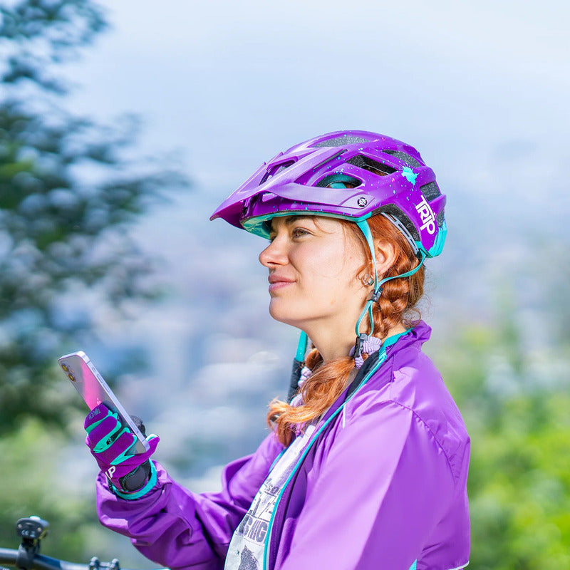 Casco Bicicleta Certificado Trip Mujer Fidlock Purple Blue Violeta S/m