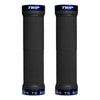 Puños Bicicleta Trip Antideslizante Lock Grips Black Blue Negro