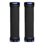 Puños Bicicleta Trip Antideslizante Lock Grips Black Blue Negro