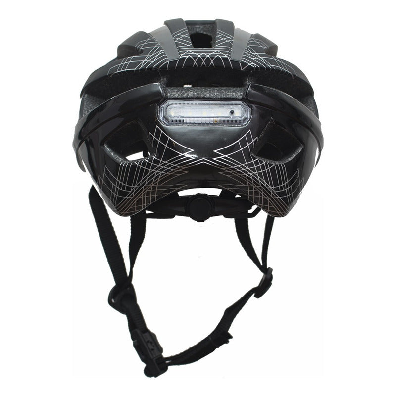 Casco Bicicleta Certificado Rideland Vista Fidlock C/luz Led - Negro - M / L 54-61cm