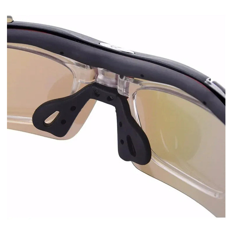 Lentes Gafas Deportivas Ciclismo Certificadas Trip 5 Micas Intercambiables Negro