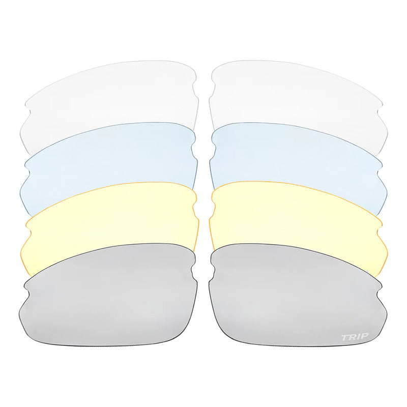 Lentes Gafas Deportivas Ciclismo Certificadas Trip 5 Micas Intercambiables Blanco