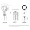 Conector Banjo De Flexible Hidraulico Para Shimano Sm-bh90