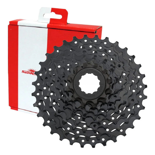 Piñon Cassette Sunrace 9v 11-36t Para Nucleo Hg Shimano Negro 11 36