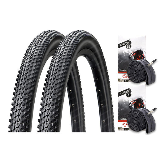 Pack 2 Neumaticos Aro 29 X 2.10 Con Camaras Valvula Francesa Mi tienda-Repuesto-de-bicicleta