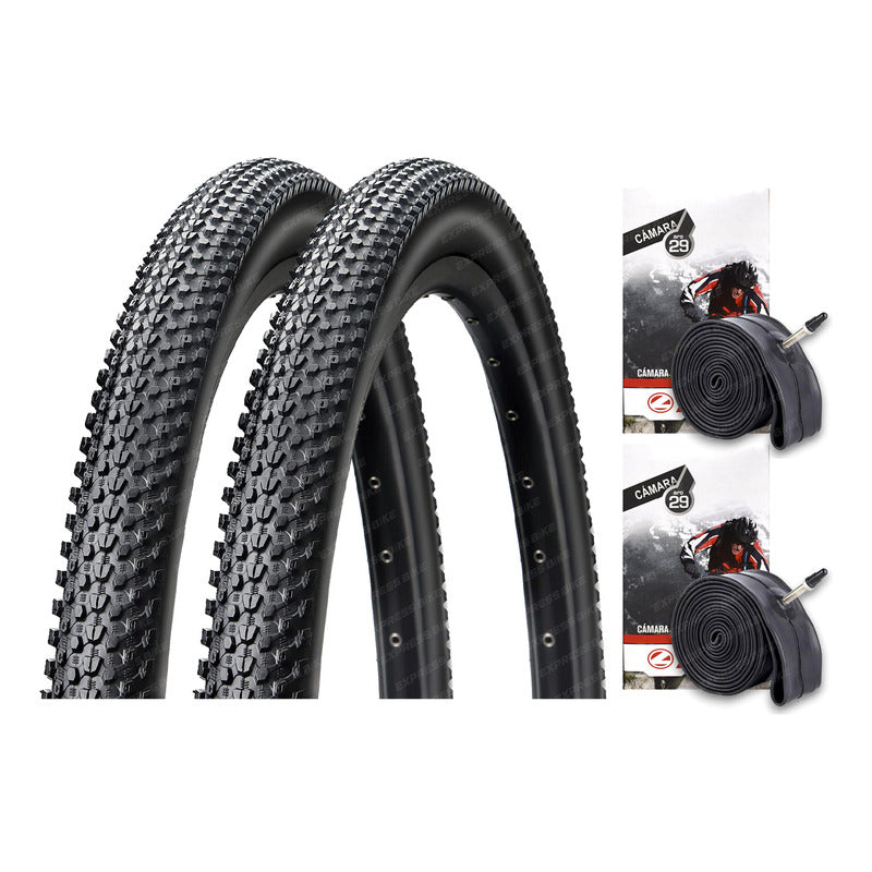 Pack 2 Neumaticos Aro 29 X 2.10 Con Camaras Valvula Francesa Mi tienda-Repuesto-de-bicicleta