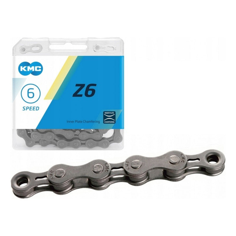 Cadena Kmc Z6 6v 7v 8v Velocidades 1/2 X 3/32 116 Eslabones Mi tienda-Repuesto-de-bicicleta