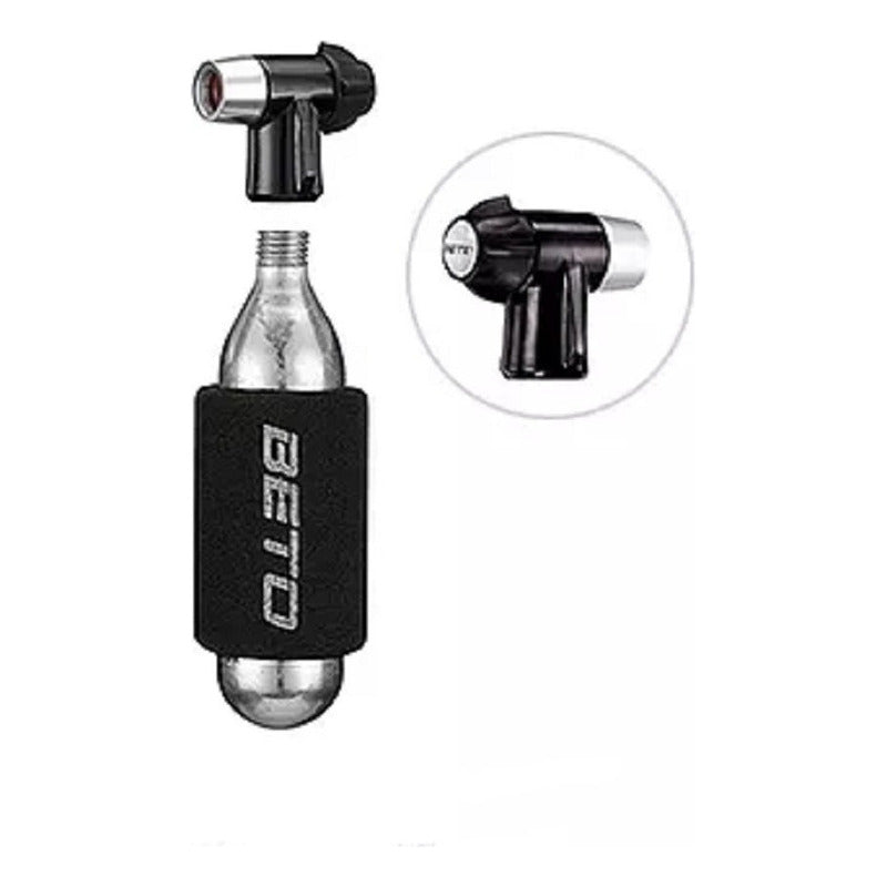 Bombin Inflador Co2 Beto 16g Valvula Auto Y Presta Francesa Mi tienda-Repuesto-de-bicicleta