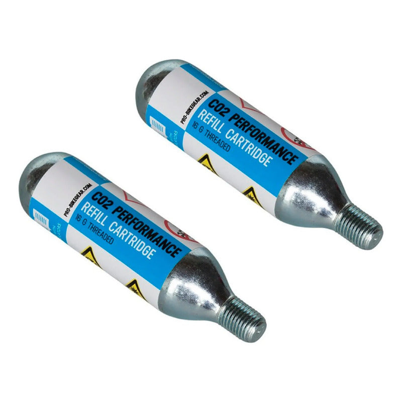Pack 2 Cilindros Cartridge De Co2 Shimano Pro 16grs Ciclismo