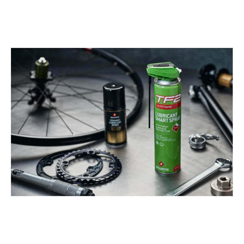 Aceite Lubricante Bicicleta Tf2 Spray Weldtite Teflon 400ml Mi tienda-Repuesto-de-bicicleta