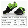 Cubre Zapato Calzado Termico Viento Impermeable Bicicleta Negro S-m