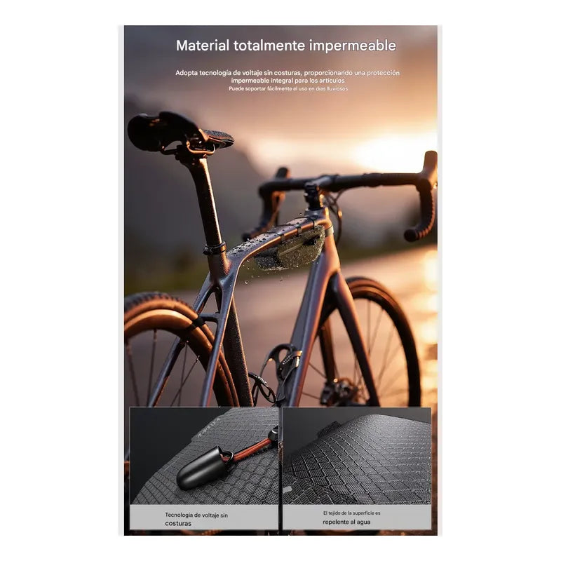 Bolso Cuadro Bicicleta Enlee 1.8l Impermeable Reflectante Negro