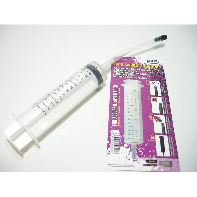 Jeringa Inyector Liquido Tubular Sellante Tubeless Oko 150ml Mi tienda-Repuesto-de-bicicleta