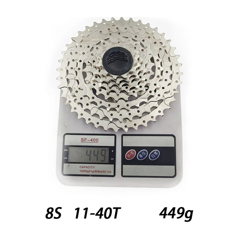 Piñon Cassette Sunrace 8v 11-42 Silver Nucleo Shimano Hg