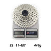 Piñon Cassette Sunrace 8v 11-42 Silver Nucleo Shimano Hg