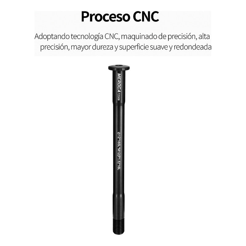 Eje Pasante Trasero 12x142 Y 12x148 - Paso 1.5 - Largo 175mm