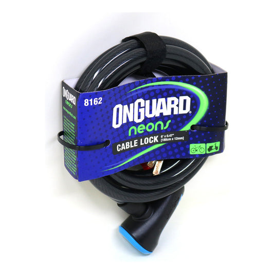Candado Bicicleta Onguard Neon 8162 C/llave 180cm X 12mm Mi tienda-Repuesto-de-bicicleta