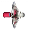 Piñon Cassette Kapra 9v 11-42 Compatible Nucleo Shimano Hg Plateado 11 42