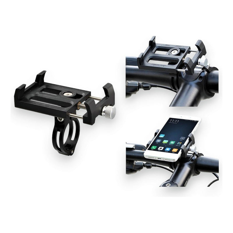 Soporte Manillar Bicicleta Telefono Ajustable Antideslizante Mi tienda-Repuesto-de-bicicleta