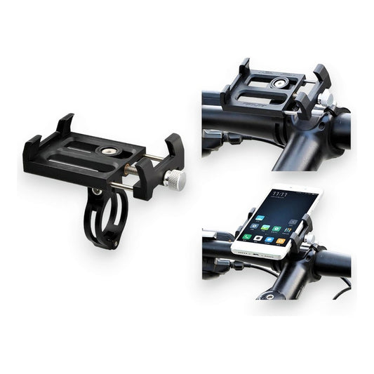 Soporte Manillar Bicicleta Telefono Ajustable Antideslizante Mi tienda-Repuesto-de-bicicleta