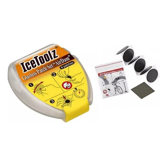 Kit 6 Parches Reparacion Bicicletas Icetoolz Autoadhesivos Mi tienda-Repuesto-de-bicicleta