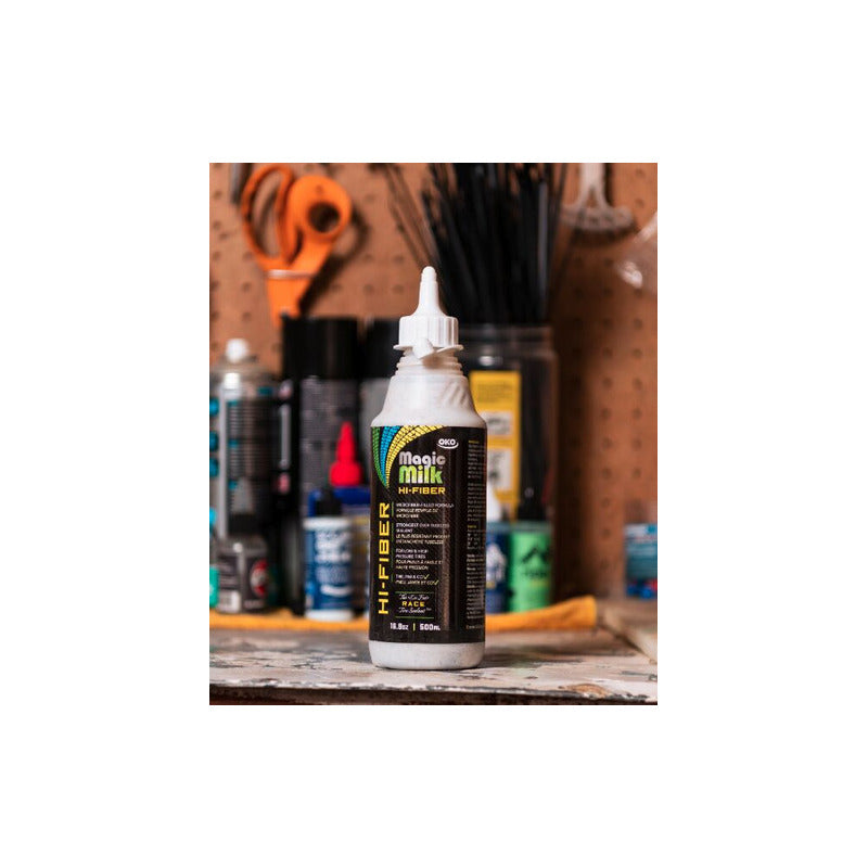 Liquido Sellante Tubular Antipinchazo Magic Milk Fibra 250ml Mi tienda-Repuesto-de-bicicleta