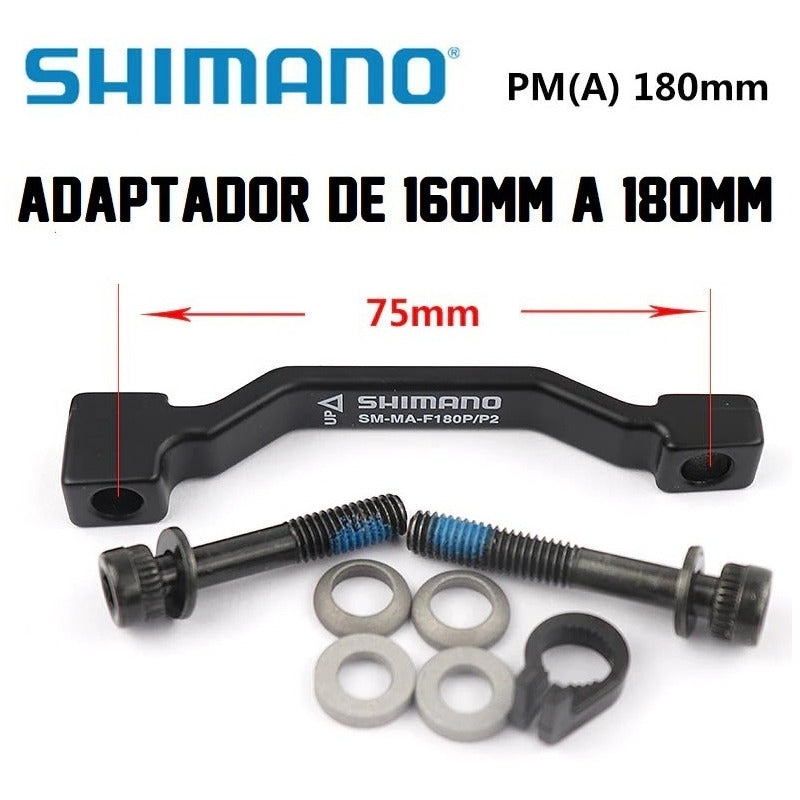 Adaptador De Freno De Disco Shimano Pm 180mm Del. / Tras. Mi tienda-Repuesto-de-bicicleta