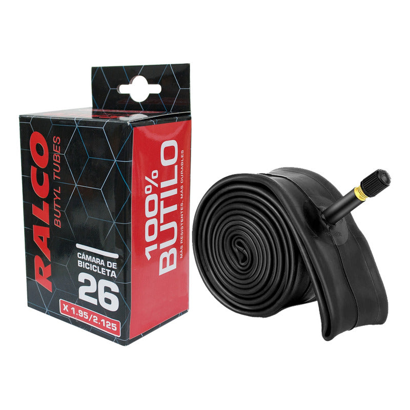 Camara Bicicleta Ralco Aro 26 1.95 X 2.125 Valvula Auto Caja Mi tienda-Repuesto-de-bicicleta