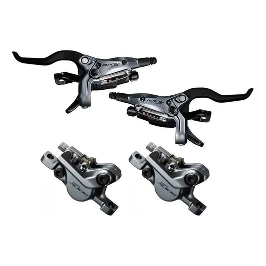 Set Frenos Hidráulico Shimano Alivio M4050 Con Manillas 3x9v
