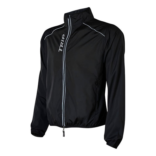 Cortaviento Reflectante Ciclismo Bicicleta Trip Unisex Negro