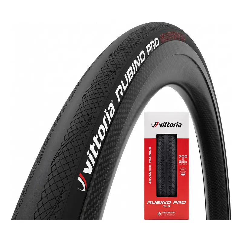 Neumatico Vittoria Rubino Pro 700x28c Tubeless Tlr Graphene Negro