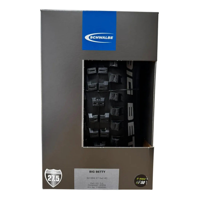 Neumatico 27.5x2.40 Schwalbe Bigbetty Dd Raceguard Tubeless Negro