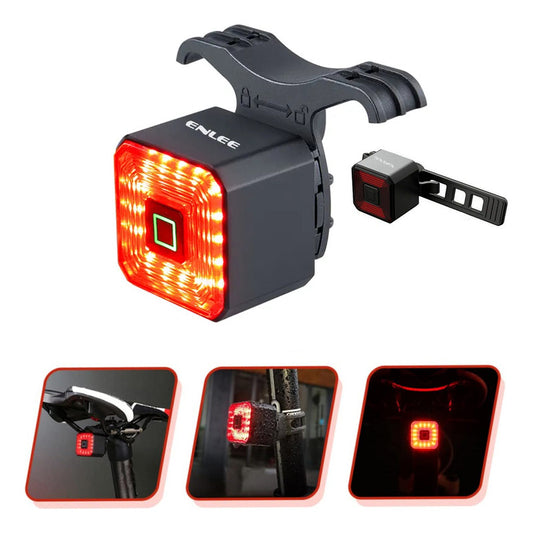 Luz Led Trasera Bicicleta Aluminio Recargable Ipx4 C/ Sensor