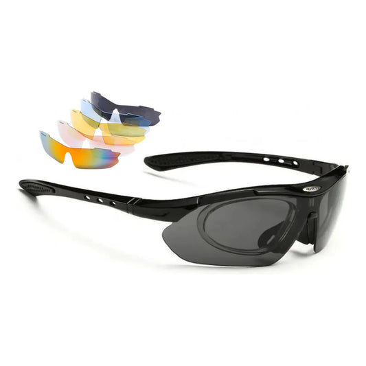 Lentes Gafas Deportivas Ciclismo Certificadas Trip 5 Micas Intercambiables Negro