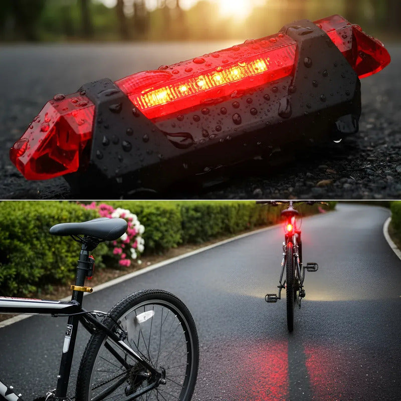 Pack Luz Led Delantera Y Trasera Bicicleta Usb Impermeable