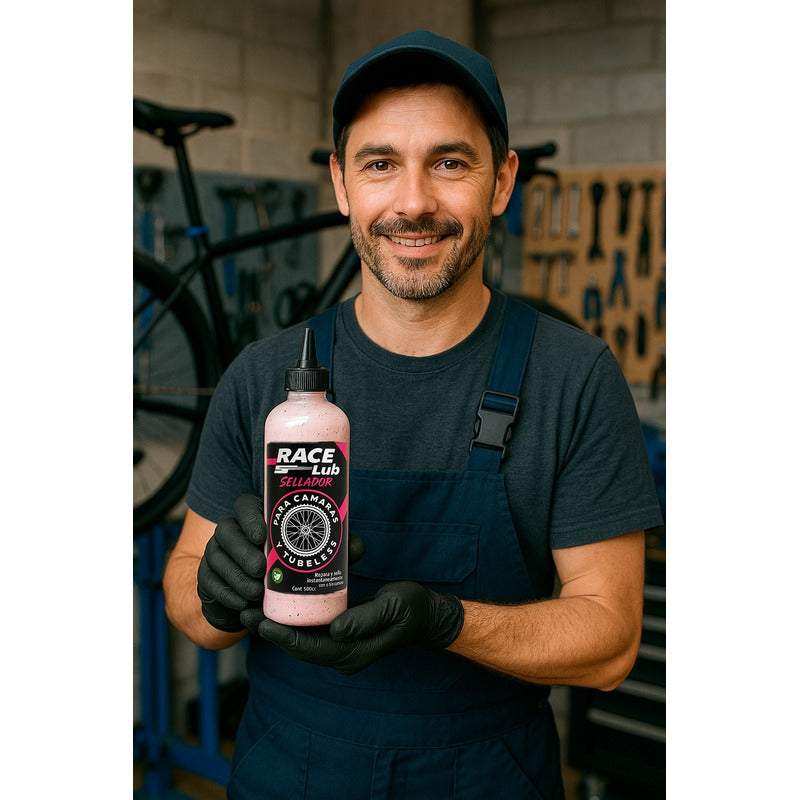 Liquido Sellante Tubular Camaras Antipinchazo Racelub 500ml Mi tienda-Repuesto-de-bicicleta