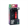 Pack Luz Led Delantera Trasera Bicicleta Usb Trip Discovery Luz Roja