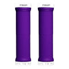 Puños Bicicleta Trip Antideslizante Lock Grips Violet White - Violeta