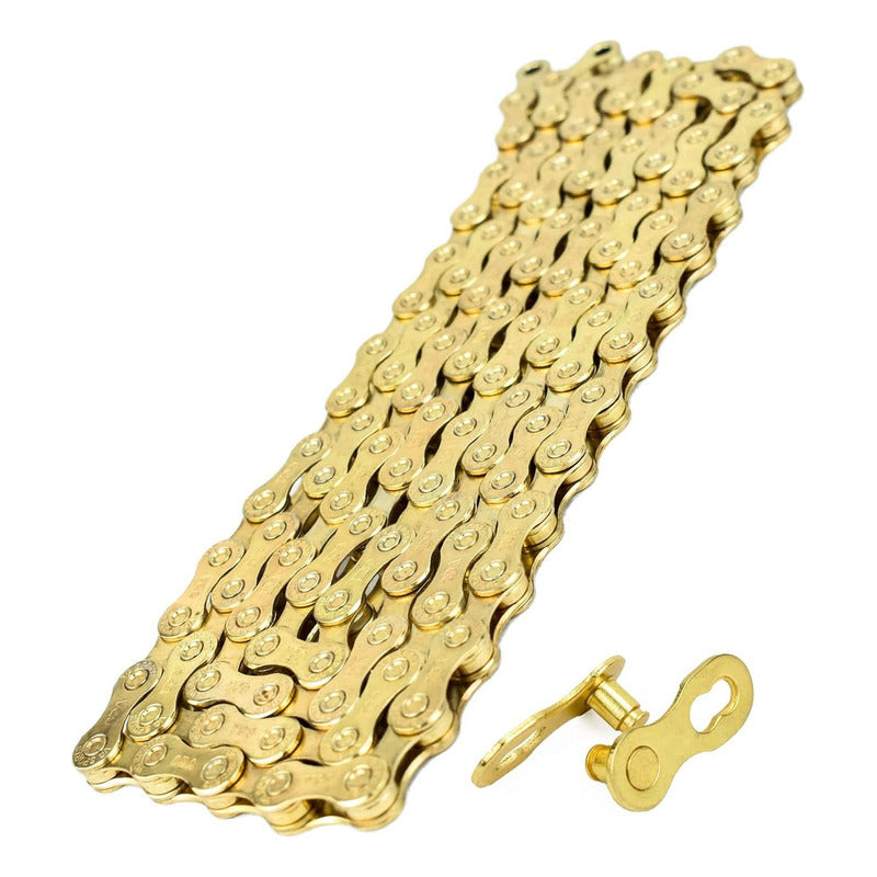 Cadena 11v Gold Dorada 1x11 Compatible Shimano Sram Eslabon Mi tienda-Repuesto-de-bicicleta