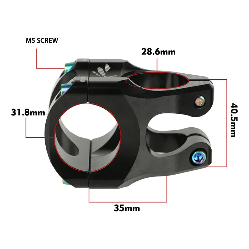 Tee Potencia 31.8 Bicicleta Mtb Enduro Dh 35mm Cnc - Colores Mi tienda-Repuesto-de-bicicleta