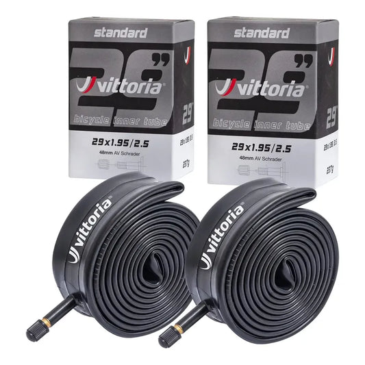 Pack Camaras Premium Vittoria Aro 29 X1.95-2.50 Valvula Auto Schrader Negro