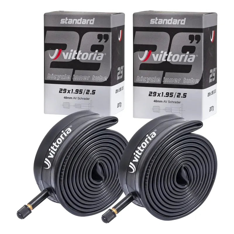 Pack Camaras Premium Vittoria Aro 29 X1.95-2.50 Valvula Auto Schrader Negro