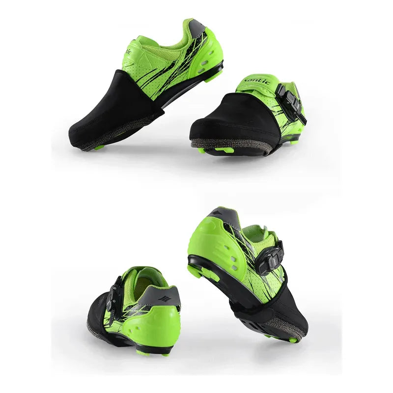 Cubre Zapato Calzado Termico Viento Impermeable Bicicleta Negro L-xl
