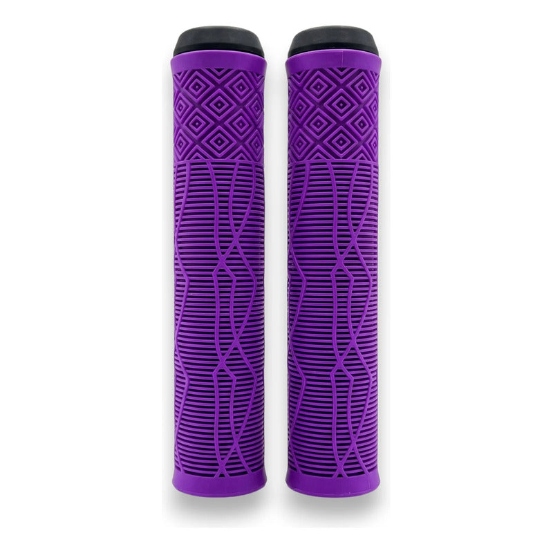 Puños Bicicleta Grip Antideslizante Bmx Freestyle 160mm Violeta