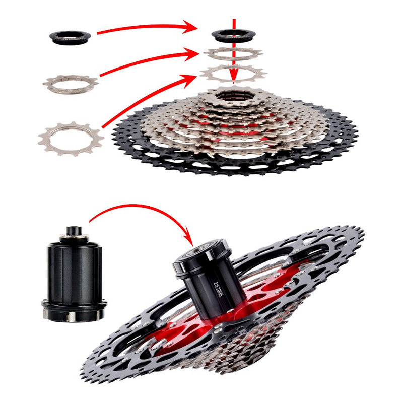 Piñon Cassette 11v 11-50 1x11 Nucleo Estandar Shimano Hg Mtb - Silver-black - 11 - 50