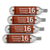 Pack 4 Cilindros Cartuchos Co2 16 Gramos C/ Rosca Ciclismo Mi tienda-Repuesto-de-bicicleta