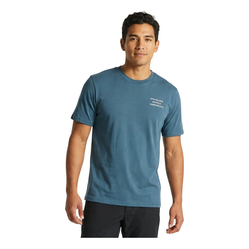 Polera Manga Corta Ciclismo Specialized Sbc Tee Unisex Cast Blue L