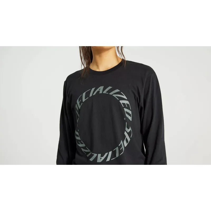 Polera Manga Larga Ciclismo Specialized Twisted Tee Unisex Negro Xl