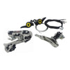 Set Manillas Cambio Trasero Desviador Y Fundas 3x 5v 6v 7v